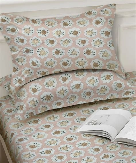 Peach Puff Queen Fitted Bedsheet With 2 Pillow Covers – Weave & Decor