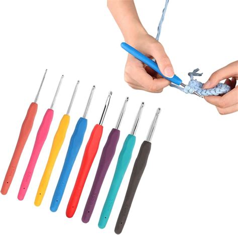 JERN Knitting Ergonomic Knitting Crochet Hook Knit Needle Kit Set ...