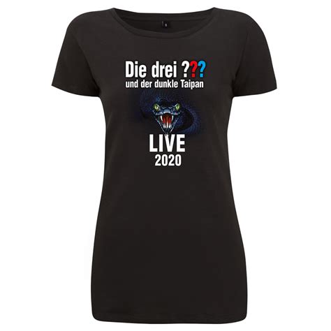 DDF Die drei ??? Tour Shirt 2020 Damen T-Shirt schwarz - Die drei ...