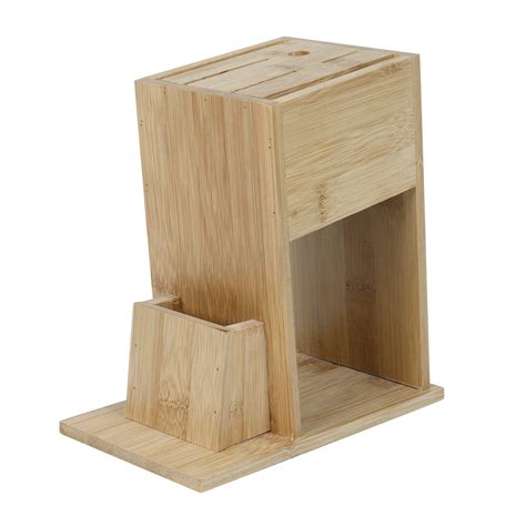Buy HOKIPO® Wooden Knife Holder for Kitchen - Universal Knives Holder ...