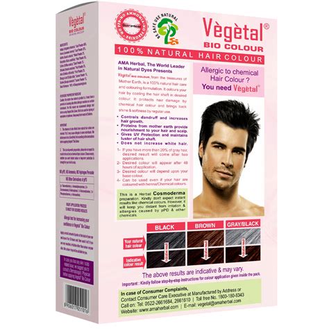 Vegetal Bio Colour Soft Black - PPD and Ammonia Free Hair Colour ...