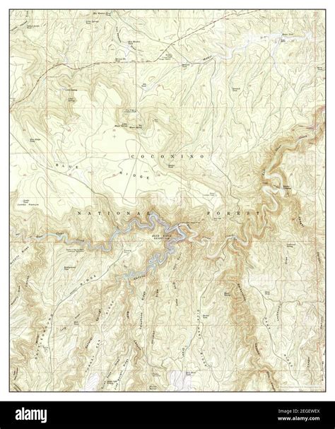 Blue Ridge Reservoir, Arizona, map 1965, 1:24000, United States of ...