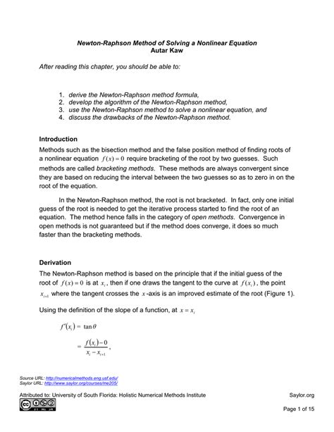 Image result for Newton-Raphson Method for Multiple Equation S