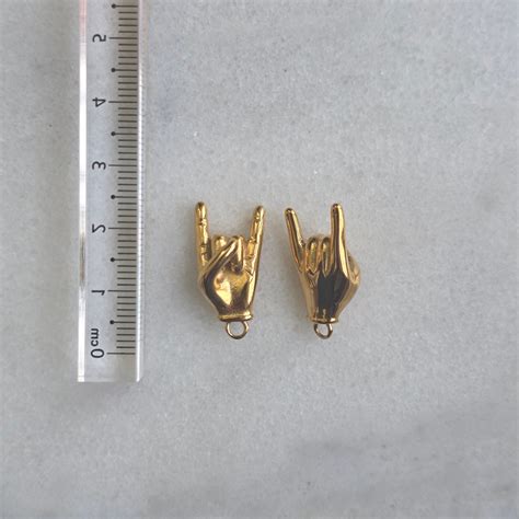 Horned Hand - Charm | 18K Gold Plated – Foramour Jewels