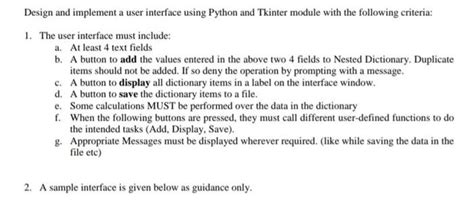 Image result for User Interface Design Using Python Project