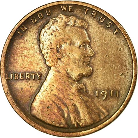 One Cent 1911 Wheat Penny, Coin from United States - Online Coin Club