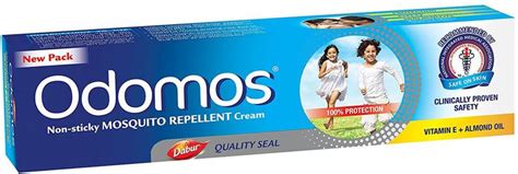 Dabur Odomos Non-Sticky Mosquito Repellent Cream (With Vitamin E ...