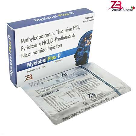 Myelobel Plus D - Methylcobalamin,Thiamine Hcl,Pyridoxine Hcl ,D ...