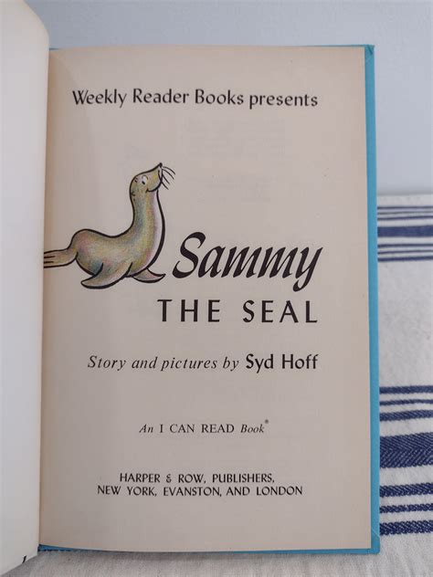Sammy the Seal Story and Pictures by Syd Hoff 1959 Copyright Hardcover ...