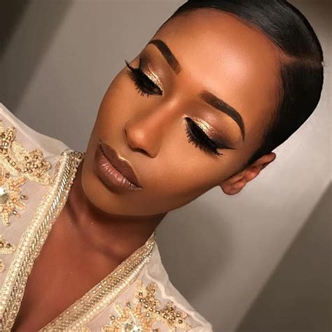 dark makeup on light skin