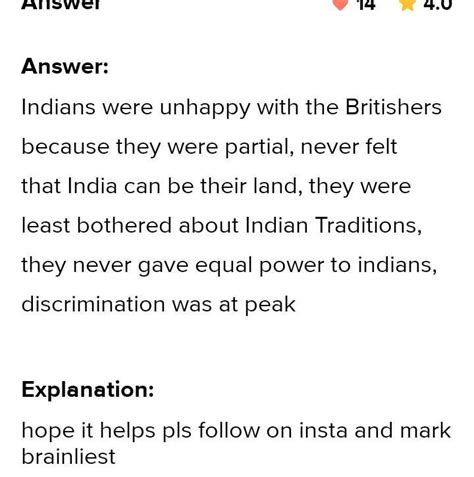 Why were the Indians not satisfied with the social reforms done by the ...