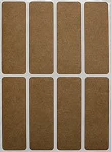 1x3 labels for color coding, Rectangle Kraft stickers to write on - 120 ...