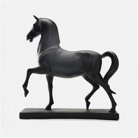 Shop Black Matte Polyresin Walking Horse - at Best Price Online in India