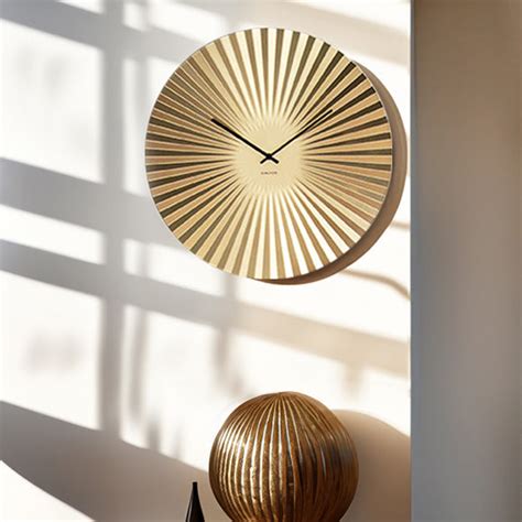 Karlsson Sensu Wall Clock 50cm - Gold
