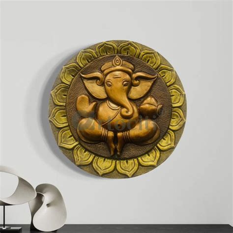 Buy Ganesha 3D Relief Mural Online at Best Price - Artociti