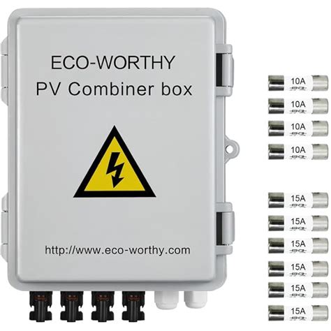 ECO-WORTHY 4 String PV Combiner Box with 10A Rated India | Ubuy