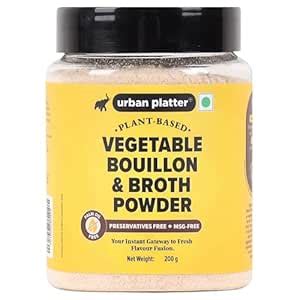 Urban Platter Vegetable Bouillon & Broth Powder, 200g (Plant-Based ...