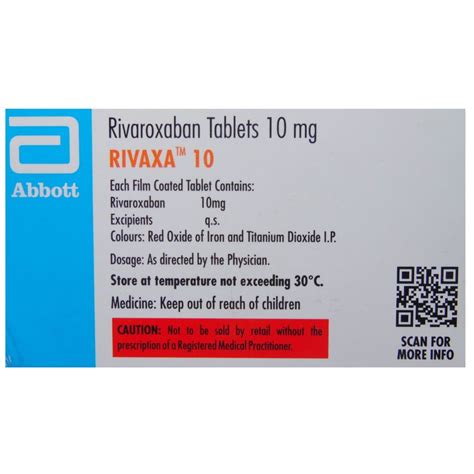 Rivaxa 10 Tablet 14's Price, Uses, Side Effects, Composition - Apollo ...