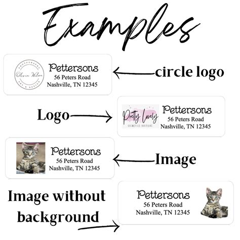 Return Address Labels | Logo | Custom Address Labels | Personalized ...