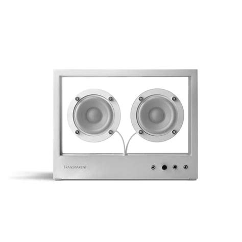 TRANSPARENT Small Transparent Speaker White Bluetooth Glass Panel TPS ...