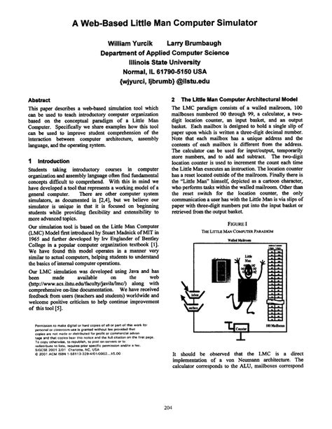 Image result for Little Man Computer Simulator