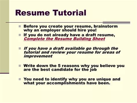 Resume Tutorial 的图像结果