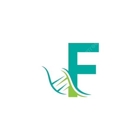 Dna Icon Logo With Letter F Template Design Vector, Business, Illustration, Education PNG and ...