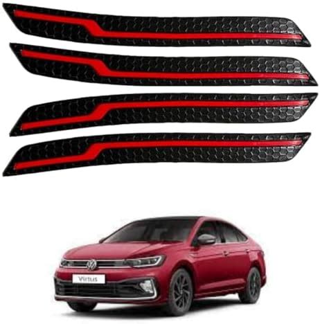 Autokaar Car Front and Rear Silicon Bumper Corner Guard Protector Dual ...