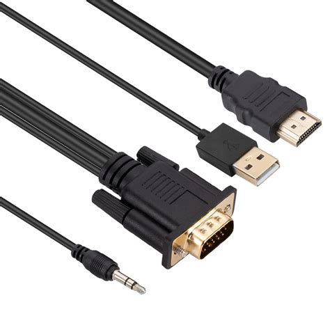 HDMI to VGA Adapter Cable with Chip HD Video Converter HDMI to VGA Ada ...