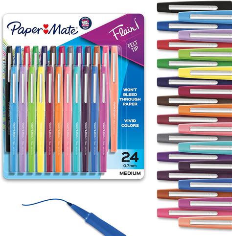 PAPER MATE - Bolígrafos con punta de fieltro Flair, punta mediana, edición limitada, tropicales ...
