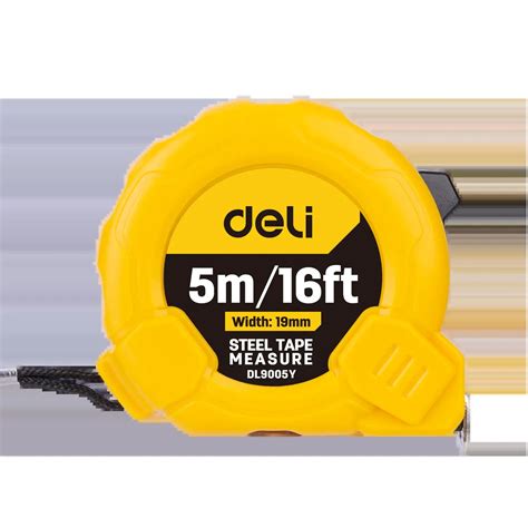 EDL9005Y Steel Measuring Tape 5m*19mm - Deli Group Co.,Ltd.