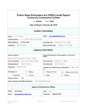 Fillable Online ETC PREA Final Report (1) copy Fax Email Print - pdfFiller