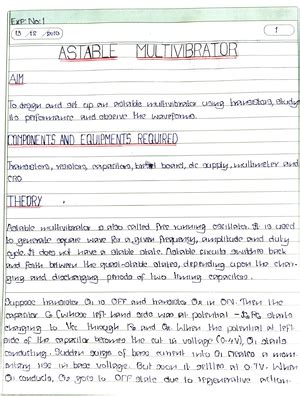 Wein bridge oscillator - Engineering - Studocu