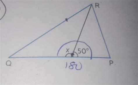 find value of x if one angle is 50 degree - Brainly.in