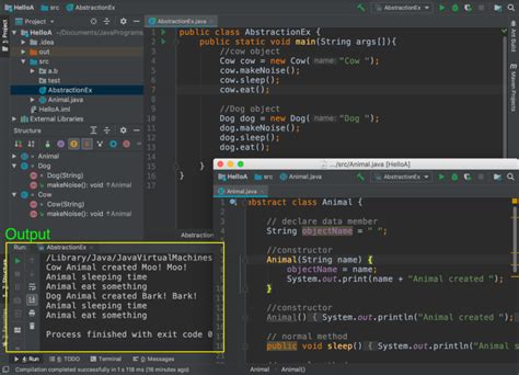 Image result for Example of an Abstract Class in Java