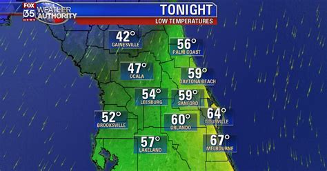 Strong cold front to bring Central Florida the coldest high ...