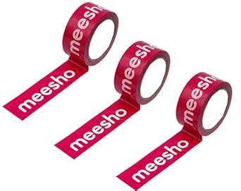 Meesho Packaging Tape- Pack of 3 : Amazon.in: Office Products