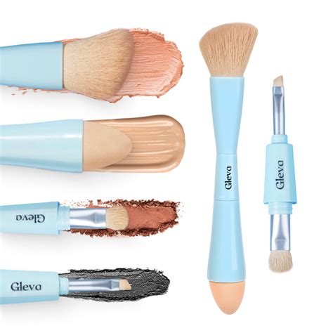 Gleva Multi Tasker 4-in-1 Travel Makeup Brush, Detachable Makeup Brush ...