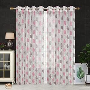 Buy RAGYA CREATION Curtains Eyelet Polyester Transparent Net Windows ...