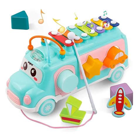Buy Multi-Functional Musical School Bus Toy for Toddlers