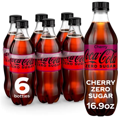 Coca-Cola Zero Sugar Cherry Diet Soda Soft Drink, 16.9 fl oz, 6 Pack ...