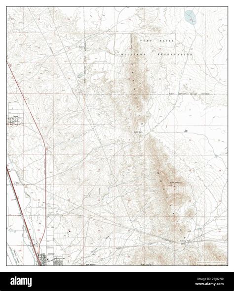 Anthony new mexico map Cut Out Stock Images & Pictures - Alamy