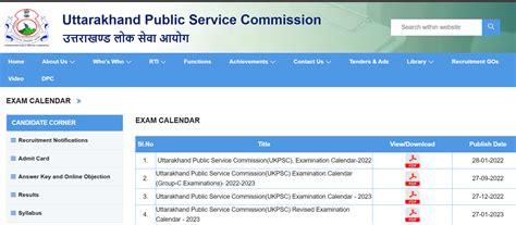 UKPSC Exam Calendar 2026 OUT: Check Exam Schedule for PCS, RO, ARO ...