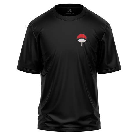 Uchiha Clan Symbol Naruto Shippuden Embroidered T Shirt - AnimeBape
