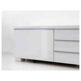 BESTÅ BURS TV bench, high-gloss white, 180x41x49 cm (707/8x161/8x191/4 ...