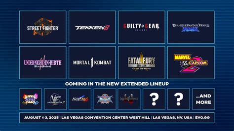 EVO 2025 title lineup announced - Gematsu
