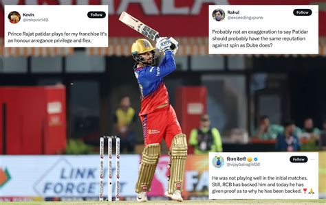 "Six-hitting machine" - Fans react to Rajat Patidar's blistering knock ...