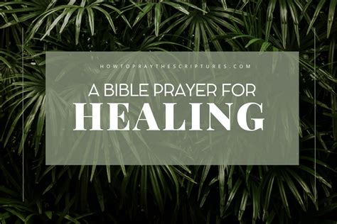 A Bible Prayer for Healing