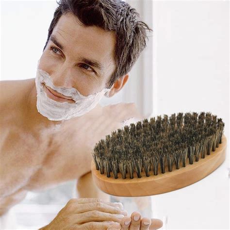 Hodaqe Boar Bristle Beard Brush for Men Beard Grooming Brush with ...