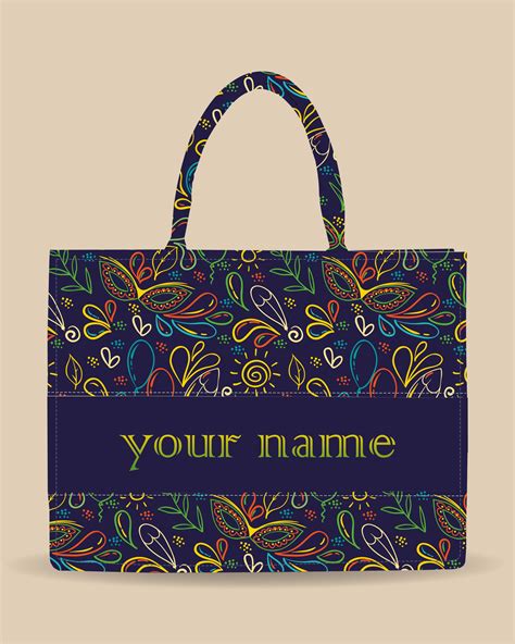 Customized Tote Bag Designed with Brazilian Carnival Pattern ...
